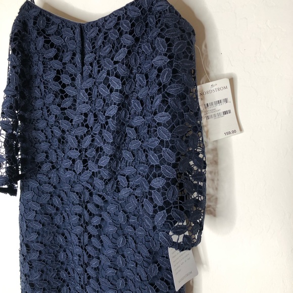 Chelsea28 navy lace strapless dress NWT 0 - Picture 8 of 8